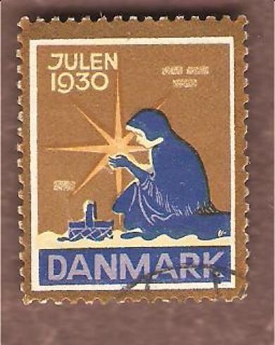 1930, julemerke fra Danmark, stempla