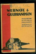 WERNØE& GULBRANDSEN, BERGEN. 1954.