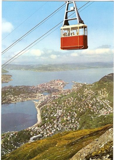 Bergen. Ulriksbanen. Norway.                          Mittet 1370/23