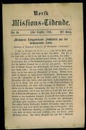 1881,nr 018,                     Norsk Missions Tidende.