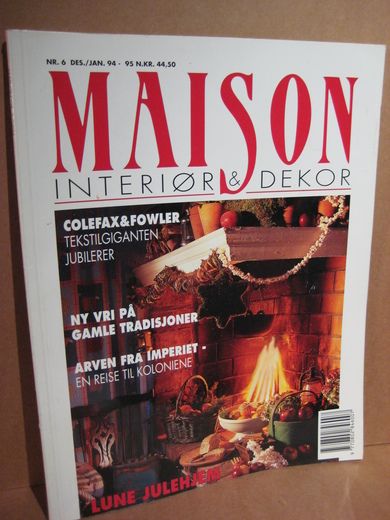 1994,nr 006, MAISON INTERIØR & DEKOR