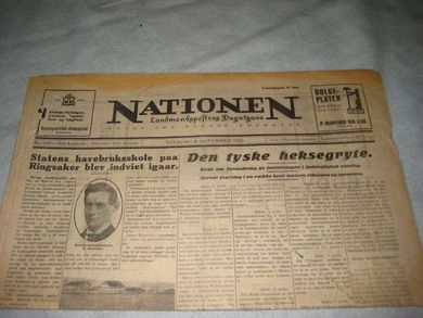 1923,nr 260, NATIONEN