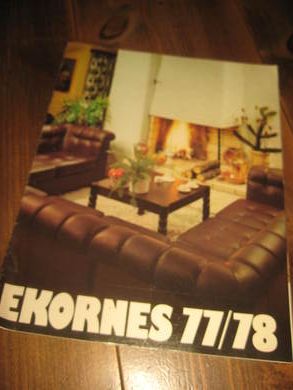 EKORNES KATALOG 1977-78.