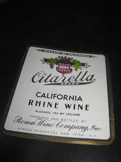 CALIFORNIA RHINE WINE.