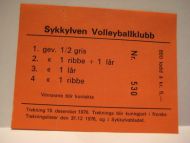 Sykkylven Vollyballklubb,Sykkylven. 1976, nr 530