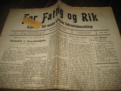 1930,nr 007, For Fattig og Rik.