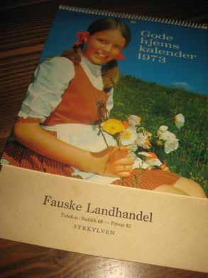 1973, Fauske Landhandel, Tlf 68, SYKKYLVEN.