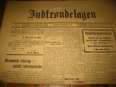 1916,nr 034, Indtrøndelagen. 