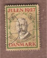 1927, julemerke fra Danmark, brukt