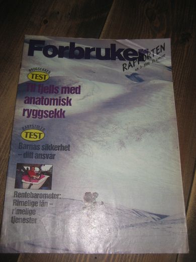 1991,nr 003, Forbruker RAPPORTEN.