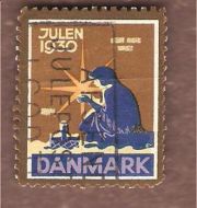 1930, julemerke fra Danmark, stempla