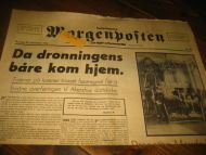 1938,NR 138, Morgenposten. Da dronningens båre kom hjem. 