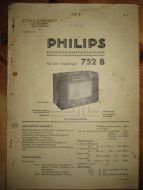 Phillips service dokumentasjon for 752B. 1938.