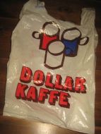 Plastnett, DOLLAR KAFFE, fra OK mat, 60 tallet