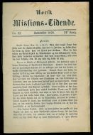 1879,nr 022,                     Norsk Missions Tidende.