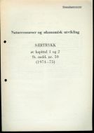 Naturresurser og økonomisk utvikling. 1974-75