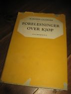 GAARDER, KARSTEN: FORELESNINGER OVER KJØP. 1960.