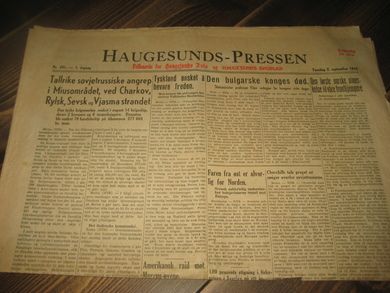 1943,nr 201, HAUGESUNDS POSTEN. 1. årgang.