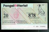 1987, trekning nr. 878, Pengelotteriet.