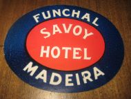 FUNCHAL SAVOY HOTEL, MADEIRA. 60 tallet. 