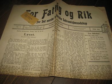 1930,nr 008, For Fattig og Rik.