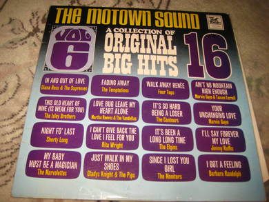 THE MOTOWN SOUND: A COLLECTION OF 16 ORIGINAL BIG HITS. STML 11074. 1967.