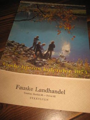 1974, Fauske Landhandel, Tlf 68, SYKKYLVEN.