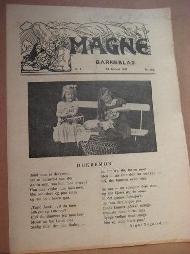 1920,nr 004,                     MAGNE BARNEBLAD.