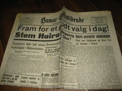 1945,nr 124, Hamar Stiftstidende.