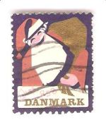 1958, julemerke fra Danmark.-