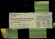 Rasjoneringskort for matvarer. 1948. 38. kortperiode