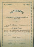 TANGEN SKIBSBYGGERI 1919.