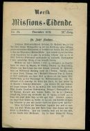 1879,nr 023,                     Norsk Missions Tidende.