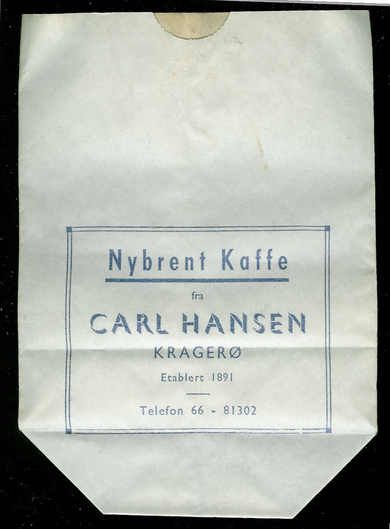 Nybrent Kaffe fra CARL HANSEN, KRAGERØ