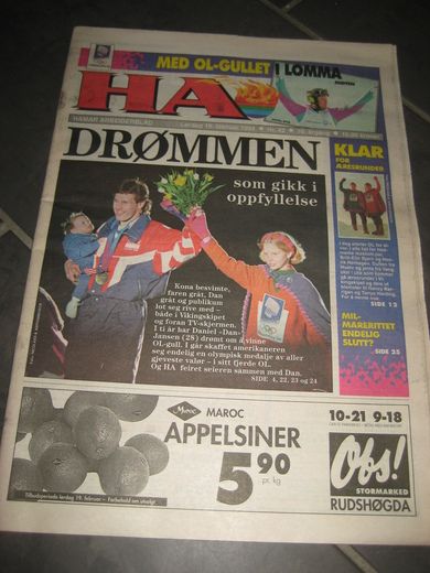 1994,nr 042, HA HAMAR ARBEIDERBLAD. LILLEHAMMER O L.