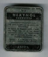 Hexynol sucretter