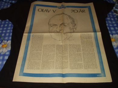 OLAV V  70 år.  1973