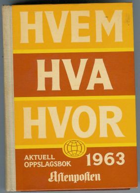 1963, Hvem Hva Hvor