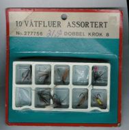 10 våtfluer assortert