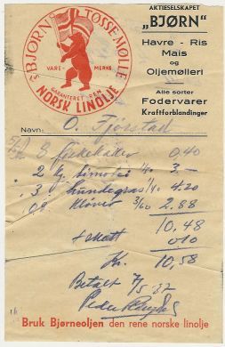 Reklameark 1937