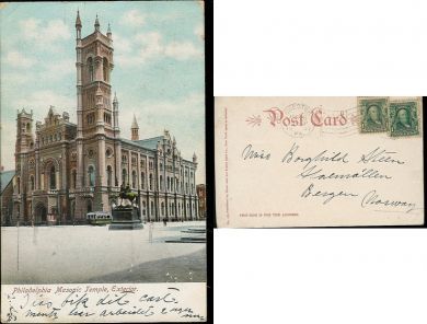 Philadelphia Masonic Temple, Exterior  1907